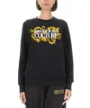 Versace Jeans Couture 范思哲牛仔裤时装运动衫带徽标 In Black