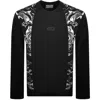Versace Jeans Couture Baroque Sweatshirt Black In Black