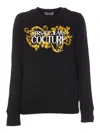 Versace Jeans Couture Barocco Logo-print Sweatshirt In Negro