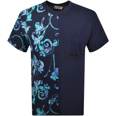 Versace Jeans Couture Baroque T Shirt Blue