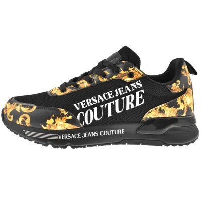 Versace Jeans Couture Baroque Trainers Black