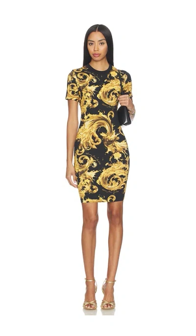 Versace Jeans Couture Baroque T-shirt Dress In Multi