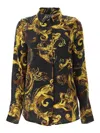 Versace Jeans Couture Baroque Twill Shirt In Multi