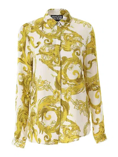 Versace Jeans Couture Baroque Twill Shirt In Multi