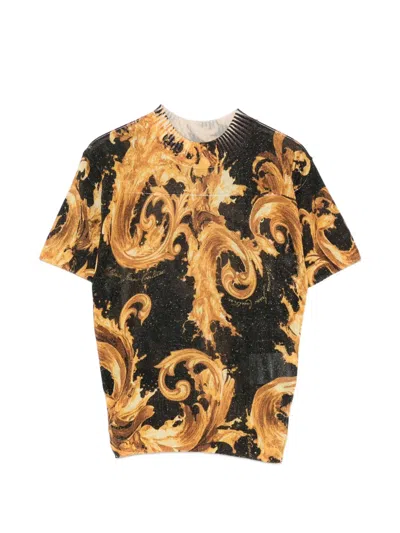 Versace Jeans Couture Baroque-print T-shirt In Multi