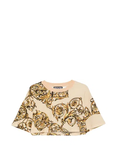 Versace Jeans Couture Baroque-print T-shirt In Multi