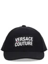 Versace Jeans Couture Logo-patch Baseball Cap In Black