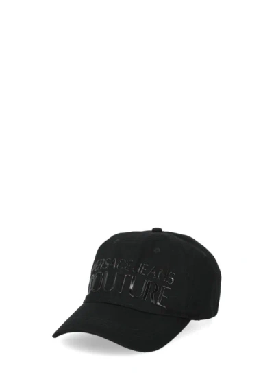 Versace Jeans Couture Baseball Cap With Logo In Black