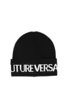 VERSACE JEANS COUTURE BEANIE HAT WITH LOGO