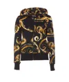 Versace Jeans Couture Zip Chromo Print Sweatshirt In Black