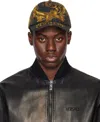 VERSACE JEANS COUTURE BLACK & GOLD BASEBALL CAP