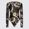 Versace Jeans Couture Chromo Couture Bodysuit In Black
