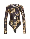 Versace Jeans Couture Chromo Couture Bodysuit In Black