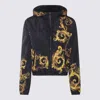 VERSACE JEANS COUTURE VERSACE JEANS COUTURE BLACK AND GOLD CASUAL JACKET