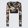 Versace Jeans Couture Chromo Couture Top In Black