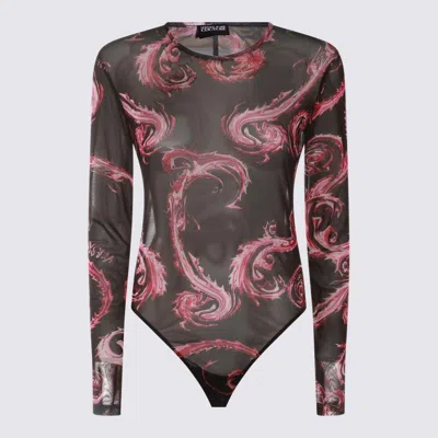 Versace Jeans Couture Black And Red Bodysuits