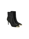 Versace Jeans Couture Women's Pointed Cap Toe Stiletto Ankle Boots In Black