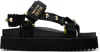 Versace Jeans Couture Sandals In Eg89 Black/gold