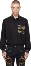 Versace Jeans Couture Black Chrome Couture Shirt In Eg89-black/gold