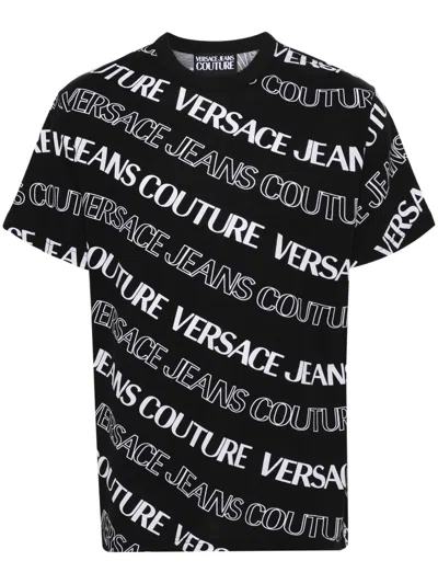 Versace Jeans Couture Black Cotton Clothing T-shirts And Polos
