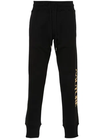 VERSACE JEANS COUTURE VERSACE JEANS COUTURE BLACK COTTON CLOTHING TROUSERS
