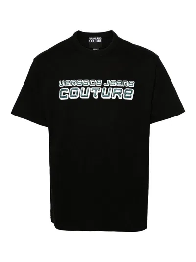 Versace Jeans Couture Black Cotton Clothing T-shirts And Polos