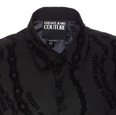 Versace Jeans Couture Black Cotton Shirt