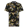 Versace Jeans Couture Black Cotton T-shirt In Black