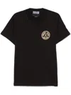 Versace Jeans Couture Black Cotton T-shirt With Print