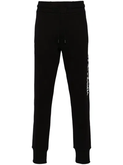 VERSACE JEANS COUTURE BLACK COTTON TROUSERS