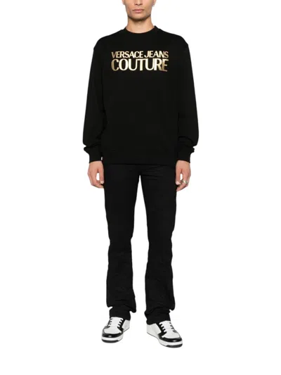 Versace Jeans Couture Black Crew Neck Sweatshirt