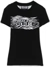 Versace Jeans Couture Graphic Print Logo T-shirt In Cotton