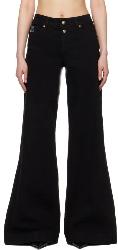 VERSACE JEANS COUTURE BLACK FLARED JEANS