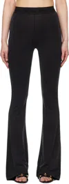 Versace Jeans Couture Black Flared Leggings In E899 Black