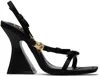 Versace Jeans Couture Black Kirsten Heeled Sandals In E899 Black