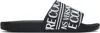 Versace Jeans Couture Sandal With Logo In Black