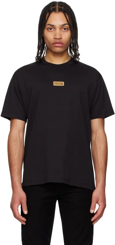 VERSACE JEANS COUTURE BLACK LOGO T-SHIRT