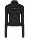 Versace Jeans Couture Lurex Jersey In Black