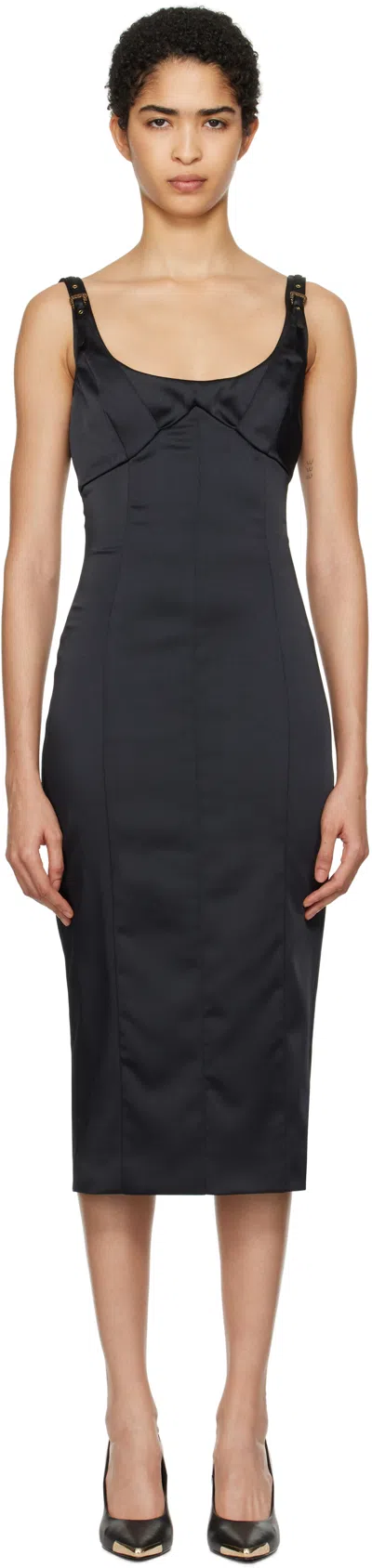 Versace Jeans Couture Dress  Woman Color Black In Schwarz