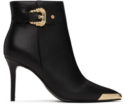 VERSACE JEANS COUTURE BLACK SCARLETT ANKLE BOOTS