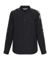 Versace Jeans Couture Black Shirt With Barocco Print In Black