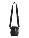 Versace Jeans Couture Black Shoulder Bag In Black