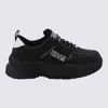 Versace Jeans Couture Black Sneakers In Black