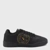 Versace Jeans Couture Black Sneakers In Black