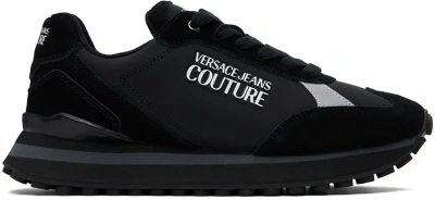 Versace Jeans Couture Black Spyke Sneakers In E899 Black