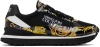 VERSACE JEANS COUTURE BLACK SPYKE SNEAKERS
