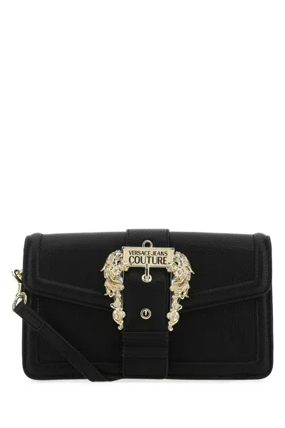 Versace Jeans Couture Black Synthetic Leather Crossbody Bag