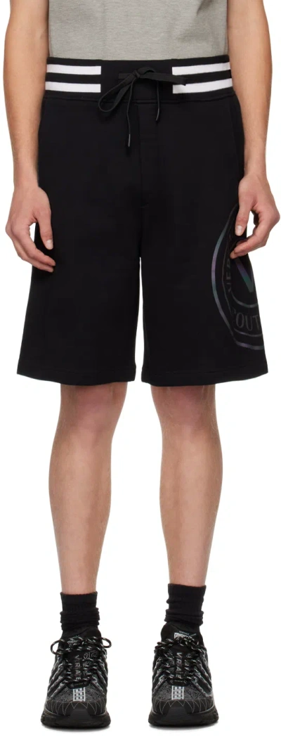 Versace Jeans Couture Black V-emblem Shorts
