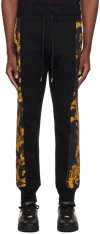 VERSACE JEANS COUTURE BLACK WATERCOLOUR COUTURE SWEATtrousers
