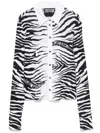 Versace Jeans Couture Black Zebra Shirt In Multi